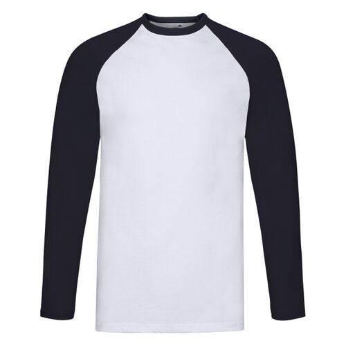 Long Sleeve Baseball-T T-Shirt | Fruit of the Loom Miniaturansicht