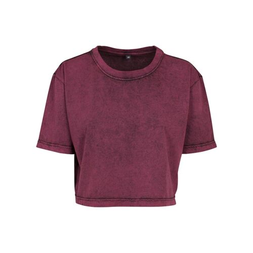 Ladies Acid Washed Cropped Tee T-Shirt | Build Your Brand Miniaturansicht